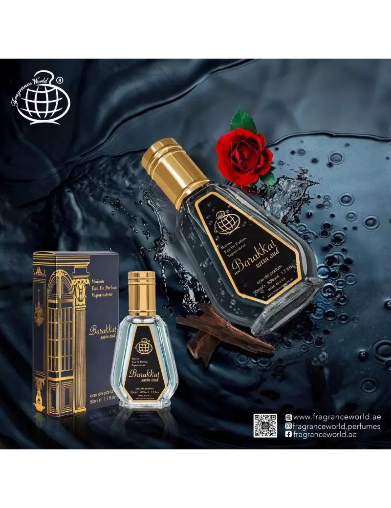 Fragrance World Barakkat Satin Oud EDP 50ml